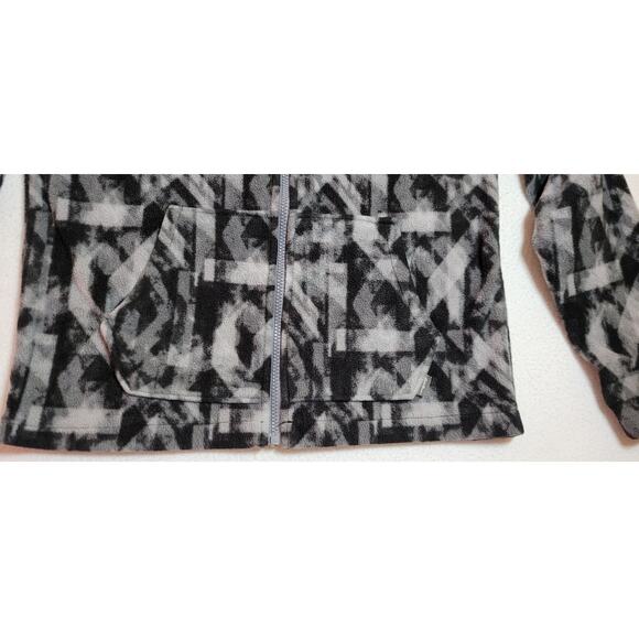 Eddie Bauer Kids Unisex Fleece Zip Up Jacket L 14/16 CAMO Pockets Hiking Camping - Picture 6 of 8